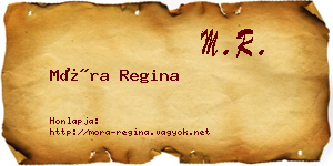 Móra Regina névjegykártya